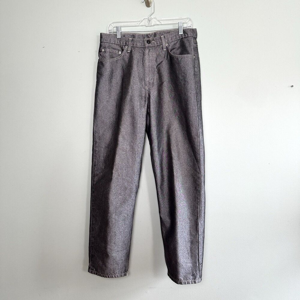 Polo Jeans Co Ralph Lauren Pants Mens 32x30 67 Loose Pants Silver Y2K Streetwear